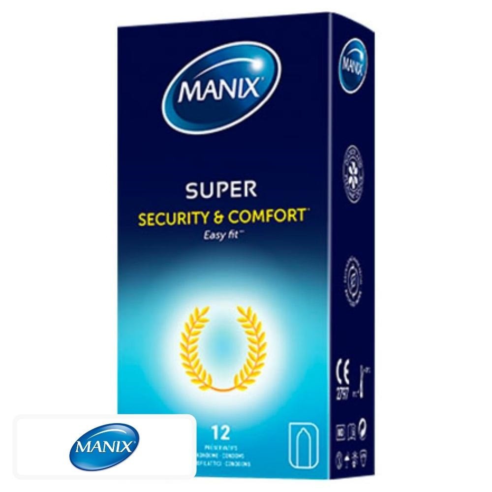 Manix Super Préservatifs Sécurité & Confort Easy-Fit – 12 unités