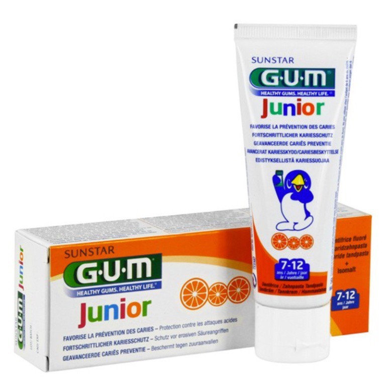 GUM JUNIOR DENTIFRICE GOUT ORANGE 50ml