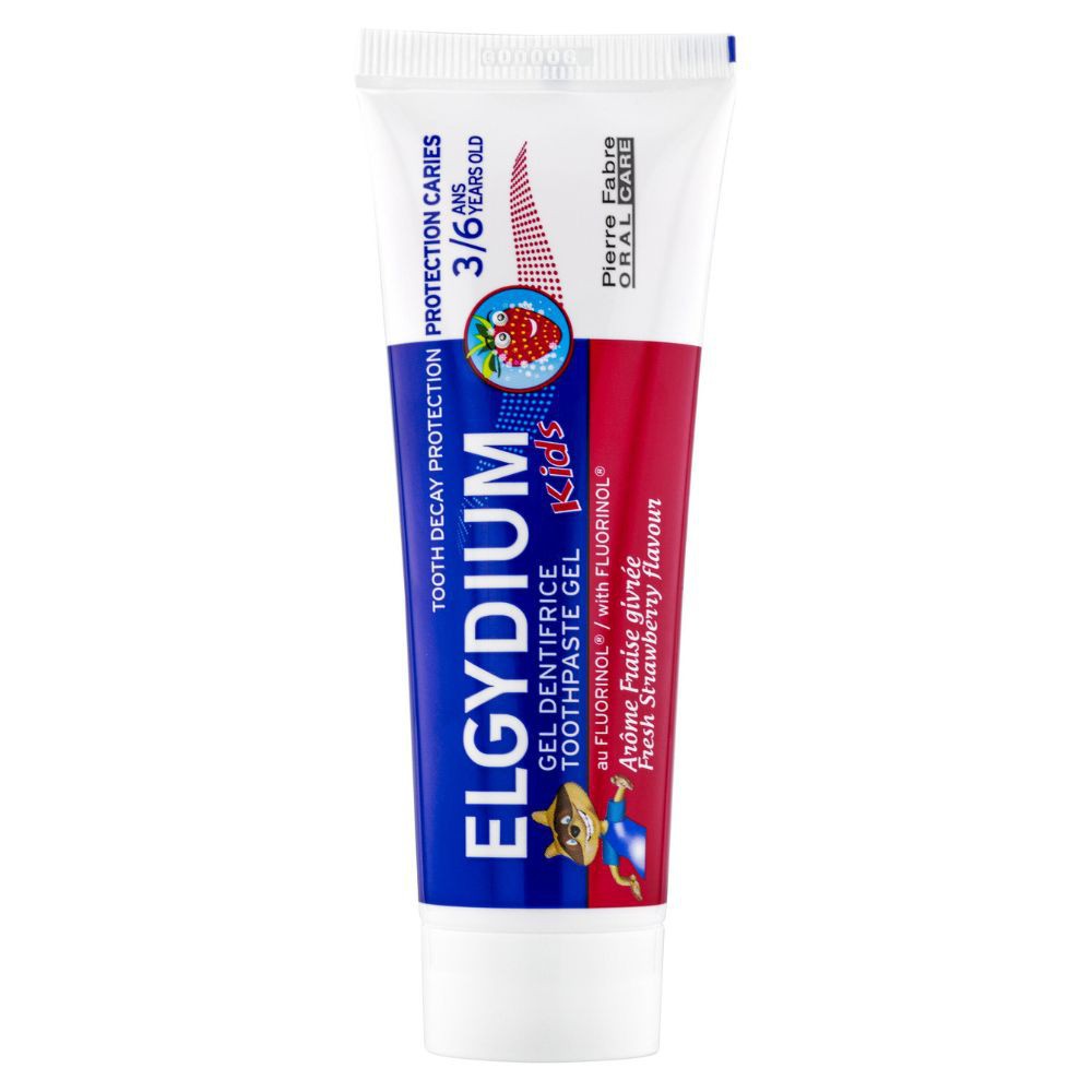 Elgydium Kids Dentifrice Fraise Givrée Enfants 3-6 ans Dents de Lait – 50ml