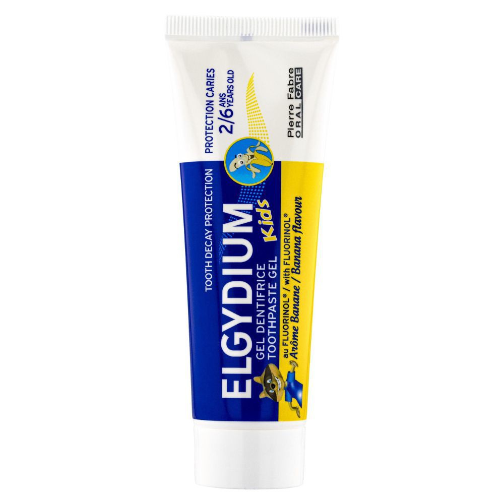 Elgydium Kids Dentifrice Banane Enfants 2-6 ans Dents de Lait – 50ml