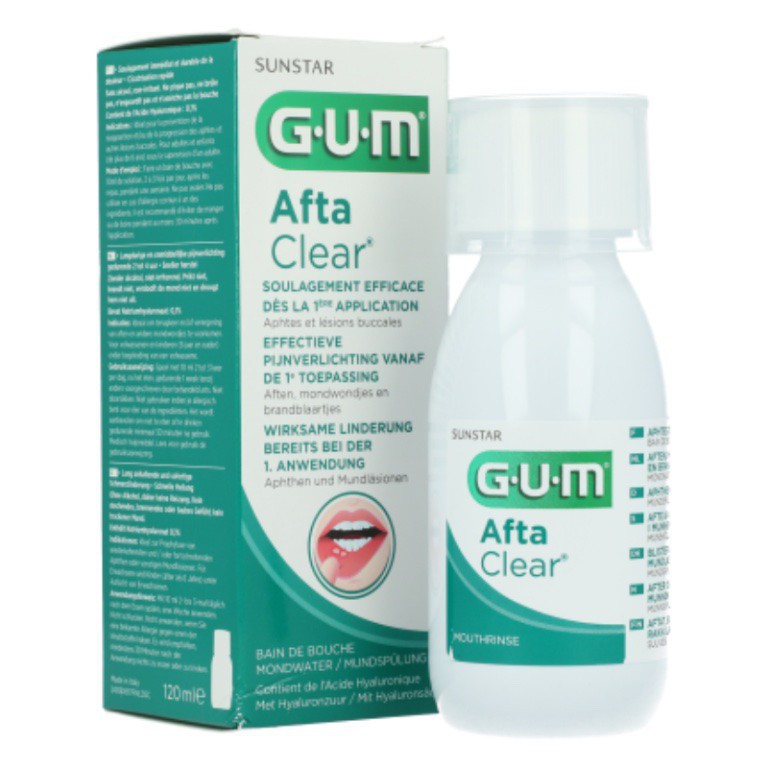 GUM AFTA CLEAR BAIN DE BOUCHE 120ml