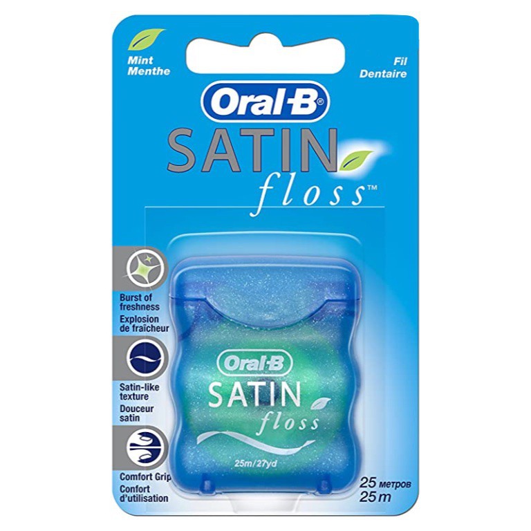 ORAL-B SATIN FLOSS FIL DENTAIRE – MENTHE