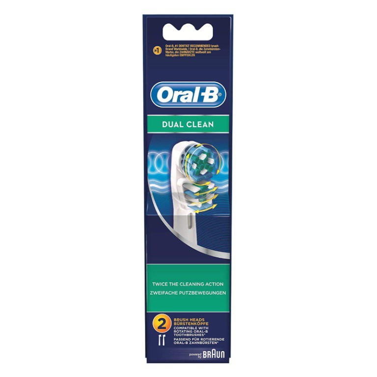 ORAL-B DUAL CLEAN – 2X BROSSETTES DE RECHARGES