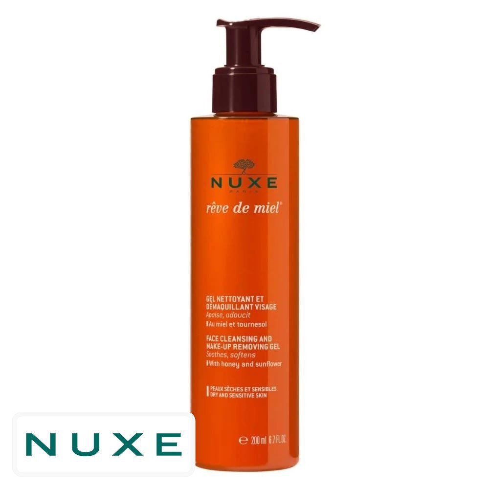 Nuxe Rêve de Miel Gel Nettoyant Démaquillant Visage – 200ml