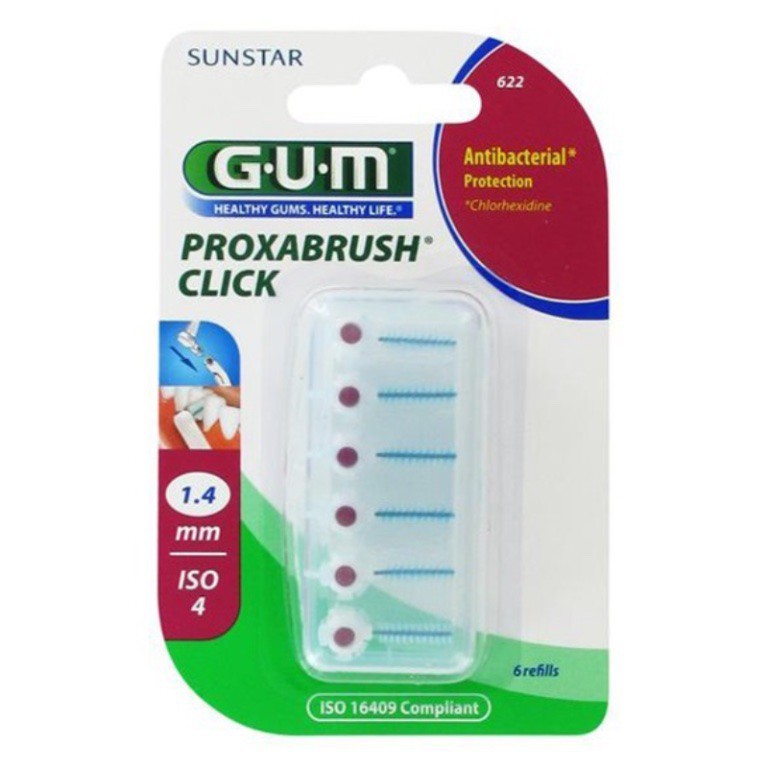 GUM PROXABRUSH CLICK RECHARGES 622 – 1.4 mm