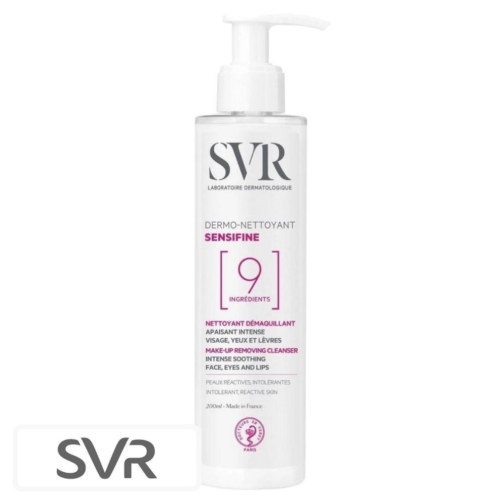 SVR Sensifine 9 Dermo-Nettoyant Démaquillant Apaisant Intense – 200ml