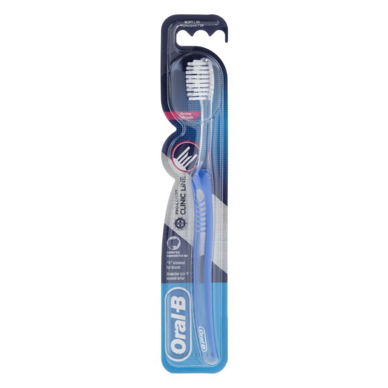 ORAL-B BROSSE A DENTS ORTHODONTIQUE CLINIC LINE