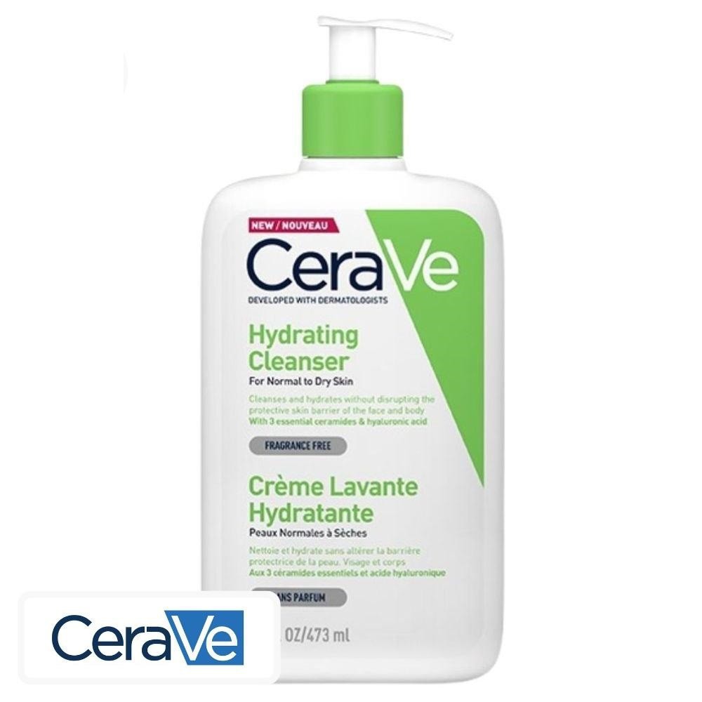 CeraVe Crème Lavante Hydratante Peaux Normales à Sèches – 473ml