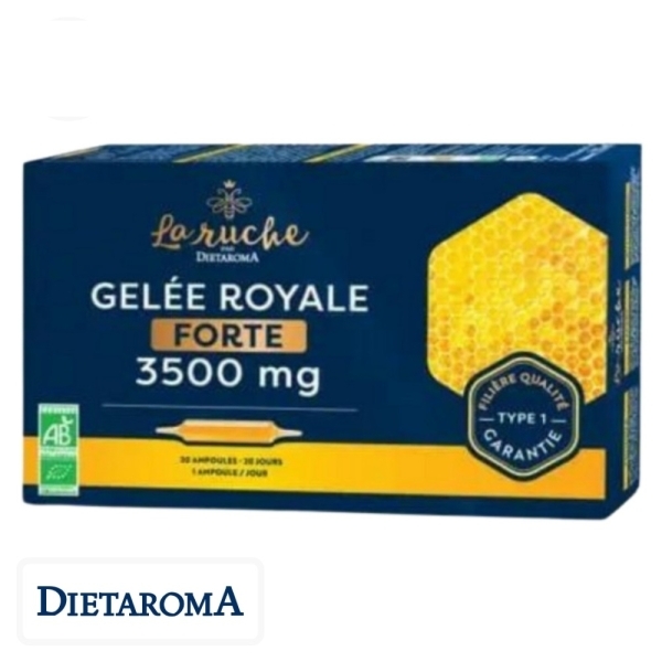 Dietaroma La Ruche Gelée Royale Forte 3500mg Ampoules – 20x15ml