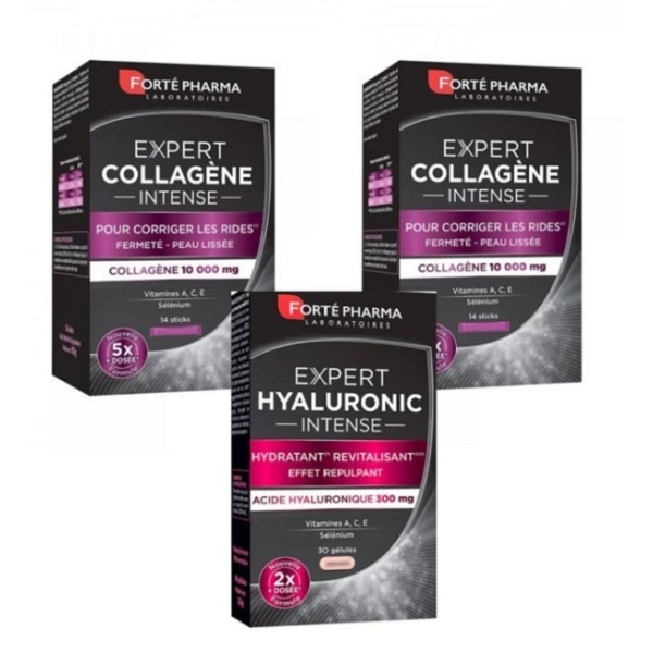 FORTE PHARMA Eclat 2 Expert Collagene +1 Expert Hyaluronic Offert