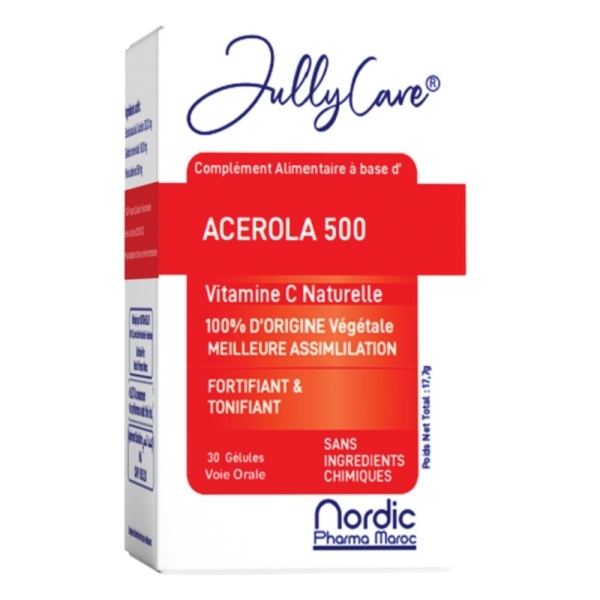 JullyCare Acérola 500 – 30 Gélules