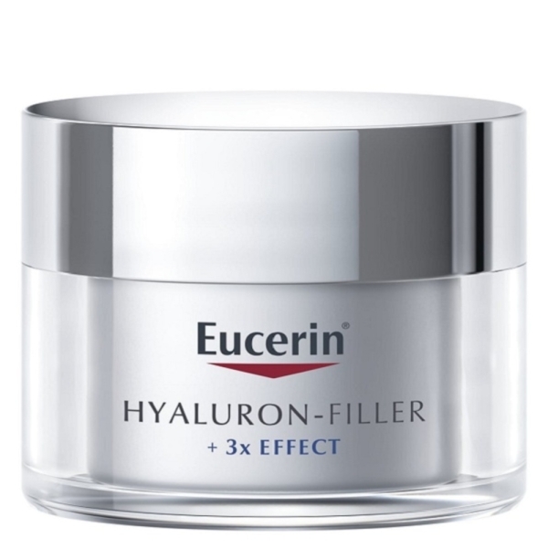 Eucerin Hyaluron Filler Soin de Jour Spf15 Peau Sèche 50ml + Sensitive Protect Spf50+ Offert