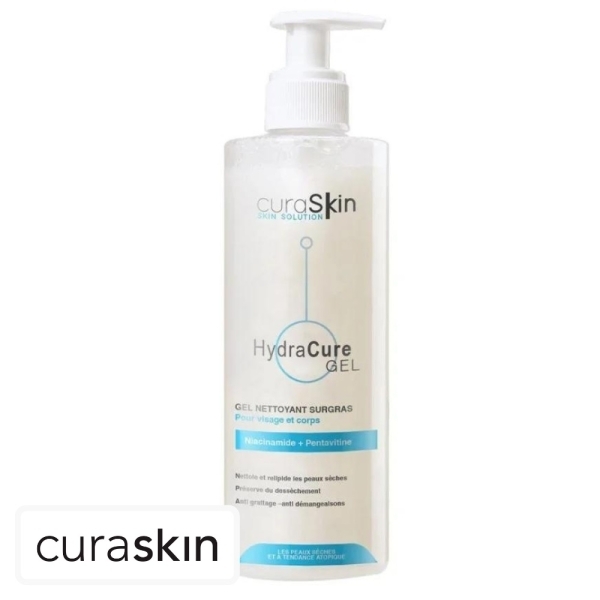 CuraSkin HydraCure Gel Nettoyant Surgras – 200ml