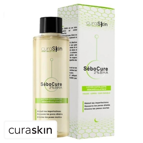 CuraSkin SéboCure 2% BHA Lotion Exfoliante Séborégulatrice – 100ml