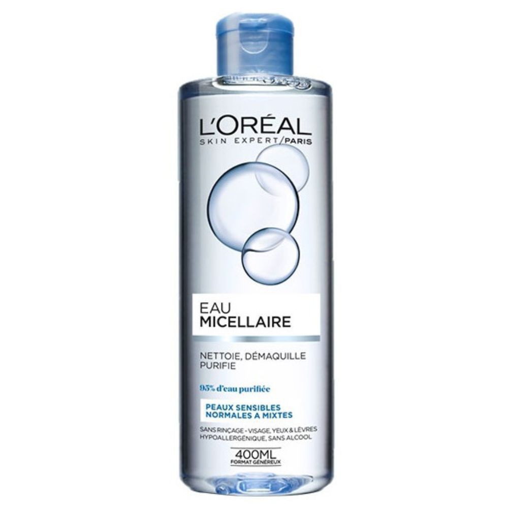 L’Oréal Eau Micellaire Démaquillante Peaux Sensibles Normales à Mixtes – 400ml