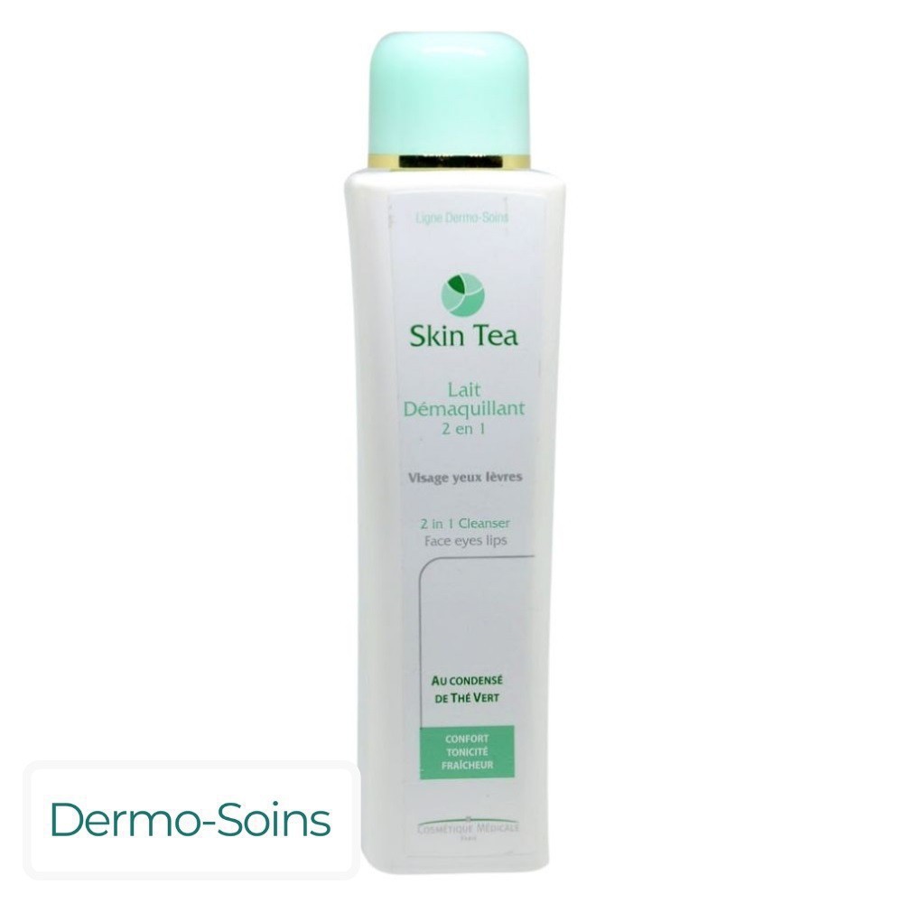 Dermo-Soins Skin Tea Lait Démaquillant 2en1 Visage & Yeux – 200ml