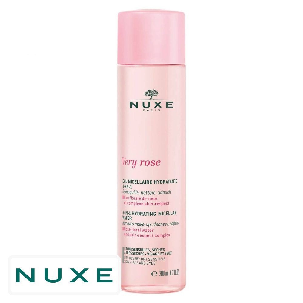 Nuxe Very Rose Eau Micellaire Démaquillante Hydratante 3 en 1 – 200ml