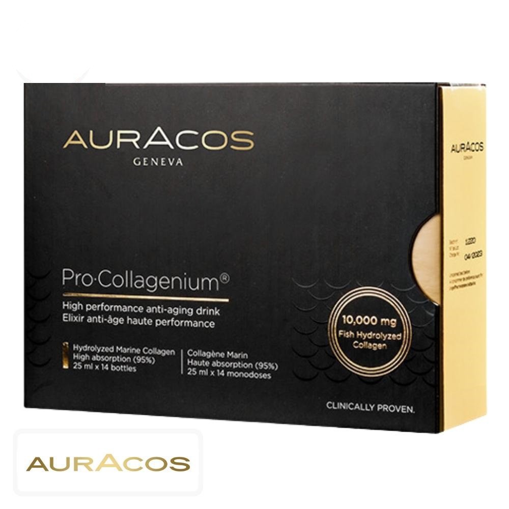 Auracos Pro.Collagenium Elixir Anti-Âge Collagène Marin Buvable – 14 Flacons