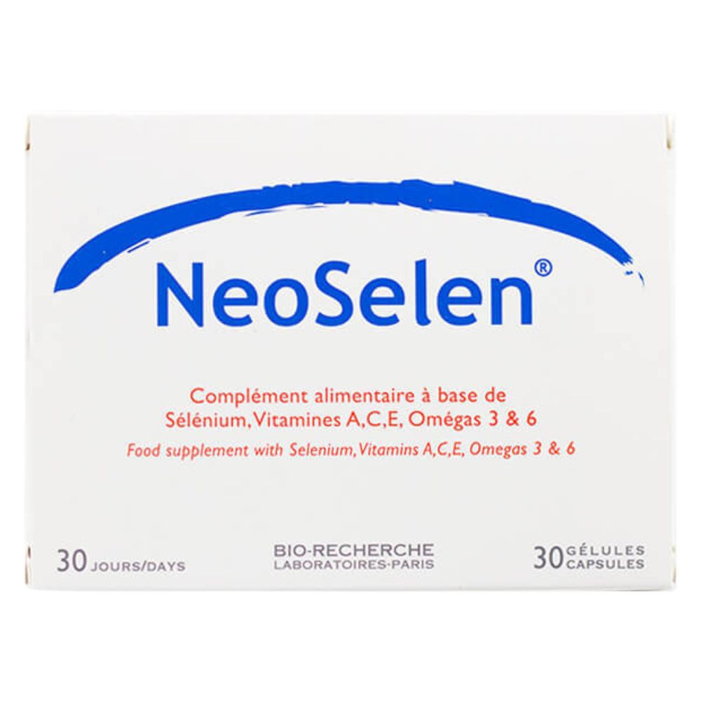 NeoSelen Complément Sélénium Vitamines A, C, E Omégas 3 & 6 – 30 gélules