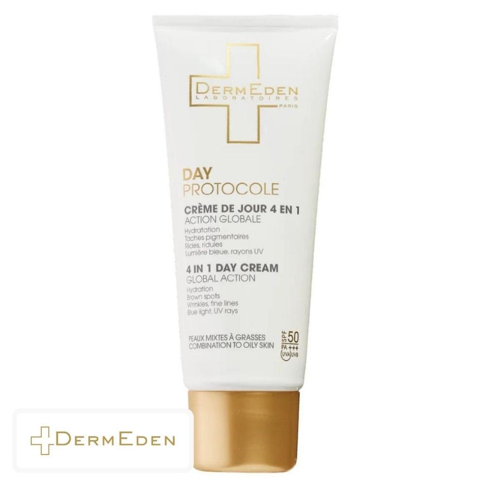 Dermeden Day Protocole Crème de Jour Peaux Mixtes & Grasses Spf50 – 50ml