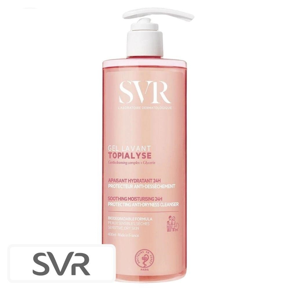 SVR Topialyse Gel Lavant Apaisant Hydratant 24h Protecteur Anti-Dessèchement – 400ml