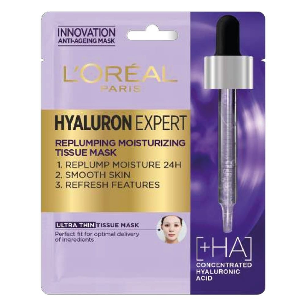 L’Oréal Hyaluron Expert Masque Repulpant Hydratant Tissu 24h – 30g