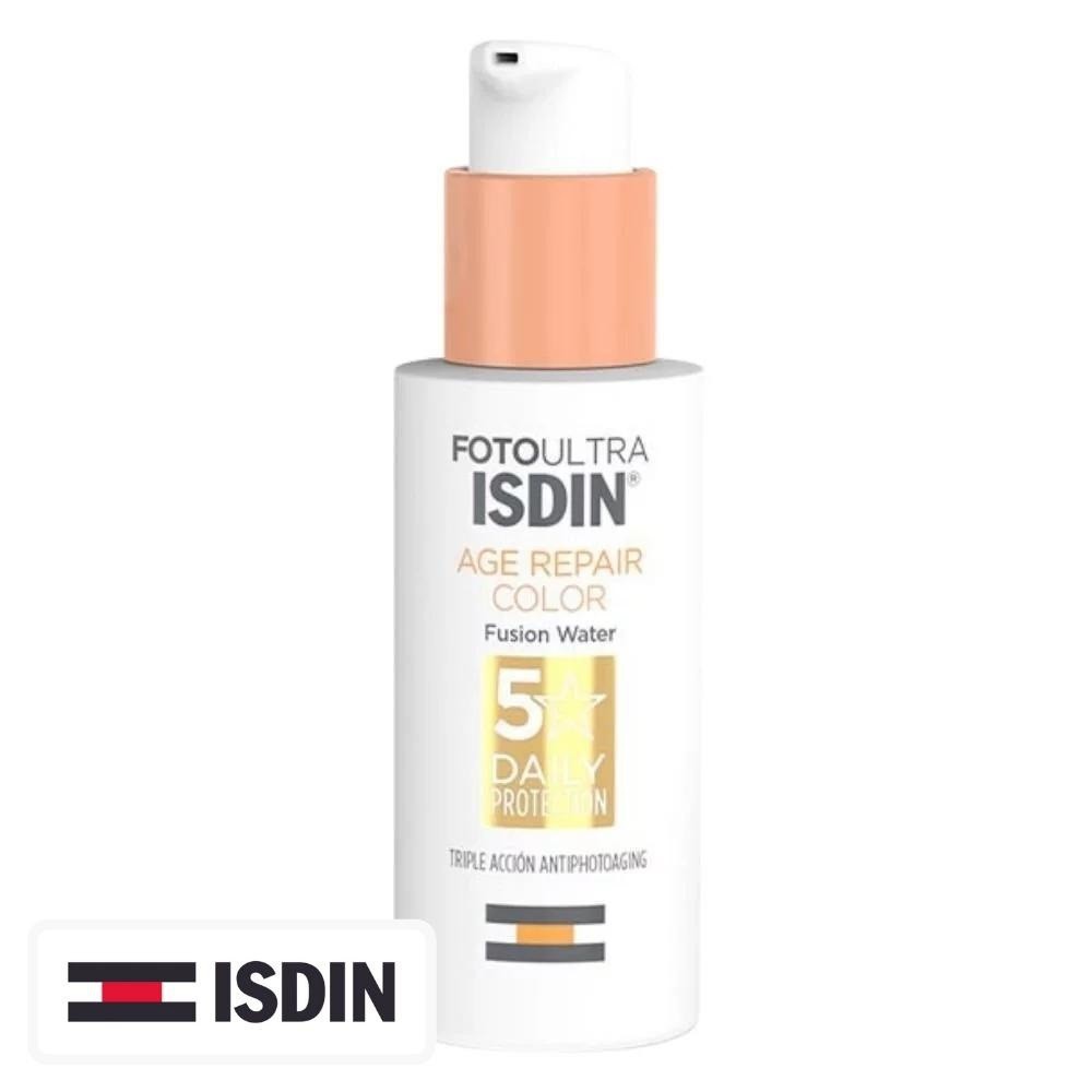 Isdin FotoUltra Age Repair Color Fusion Water Ecran Solaire Anti-Âge Toucher Sec Spf50 – 50ml