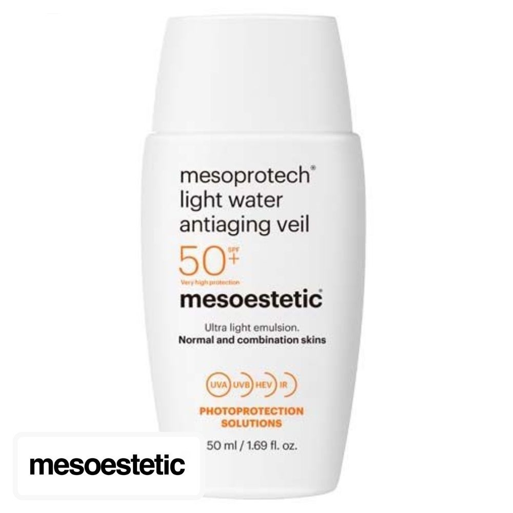 Mesoestetic Mesoprotech Light Water Ecran Solaire en Emulsion Anti-Âge Invisible Spf50 – 50ml