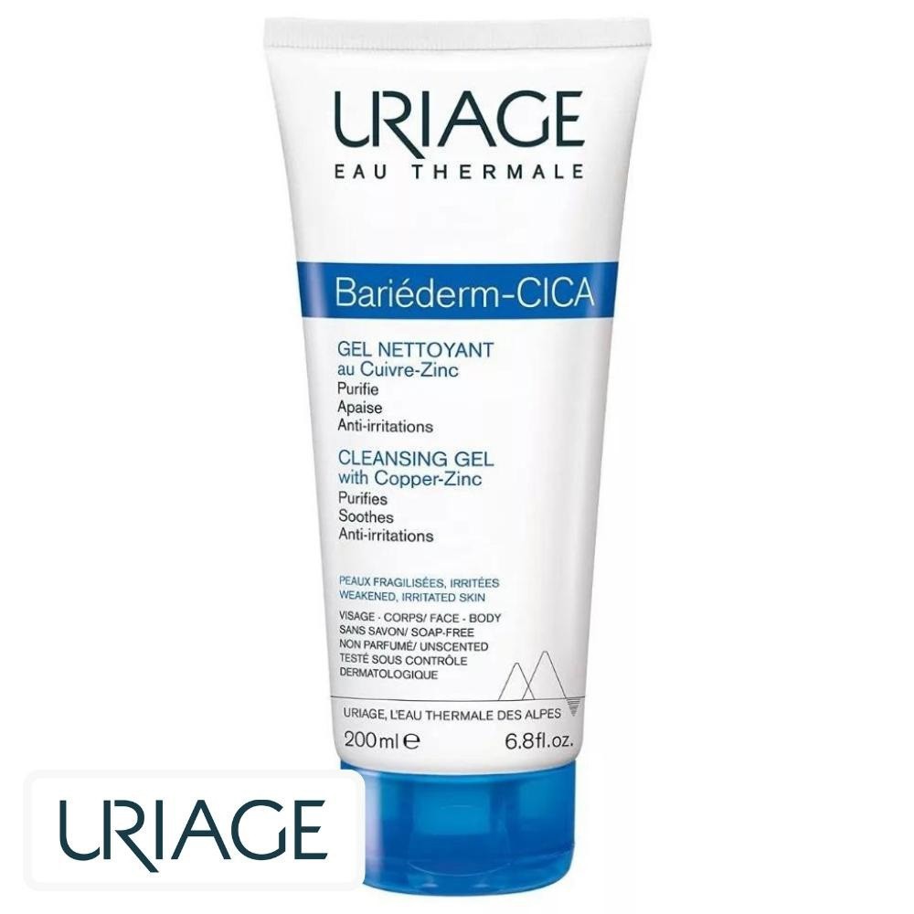 Uriage Bariéderm-Cica Gel Nettoyant Purifiant au Cuivre-Zinc – 200ml