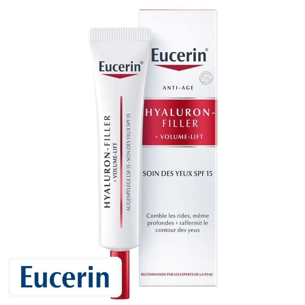 Eucerin Hyaluron-Filler + Volume-Lift Soin des Yeux Anti-Rides Raffermissant – 15ml