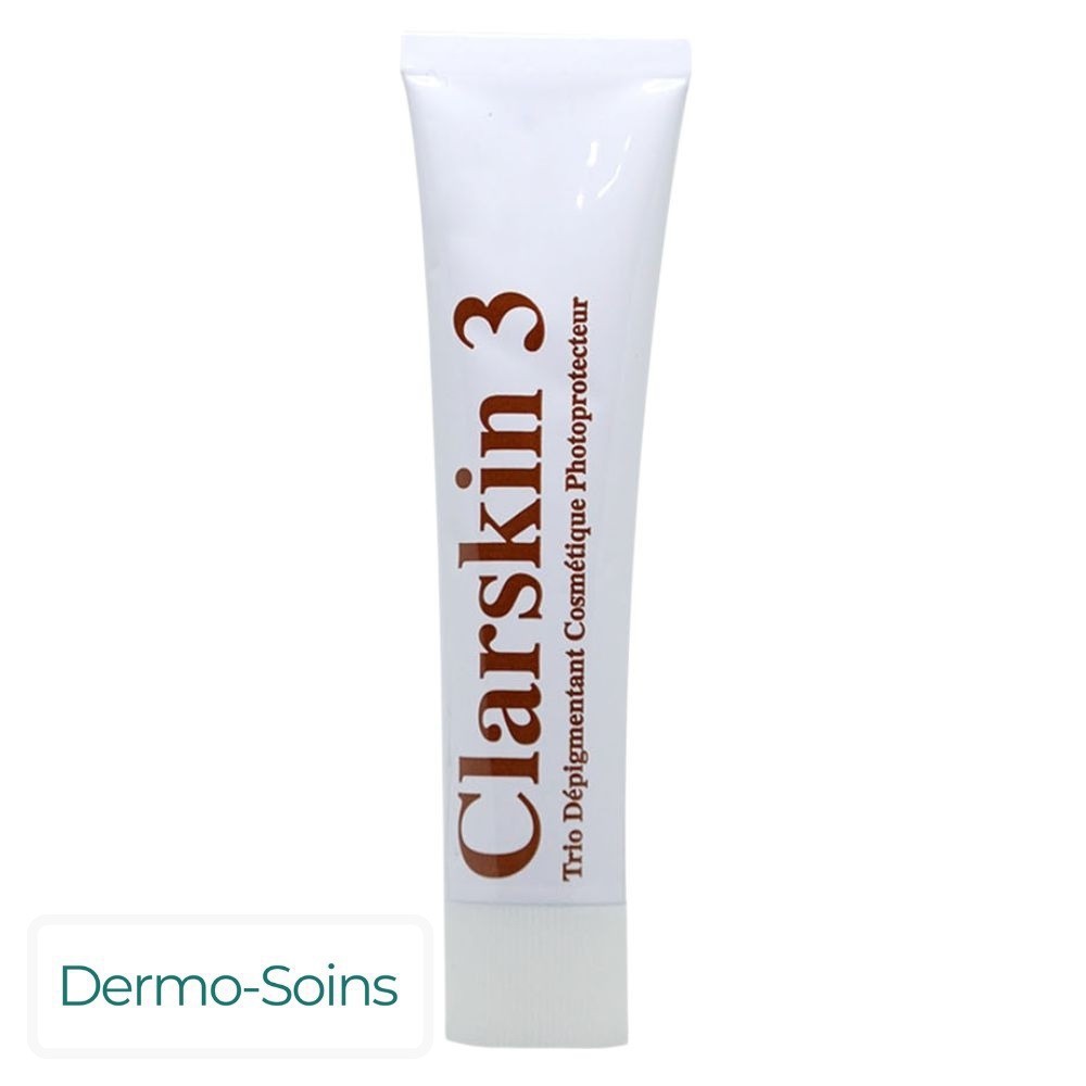 Dermo-Soins Clarskin 3 Trio Dépigmentant Cosmétique Photoprotecteur – 30g