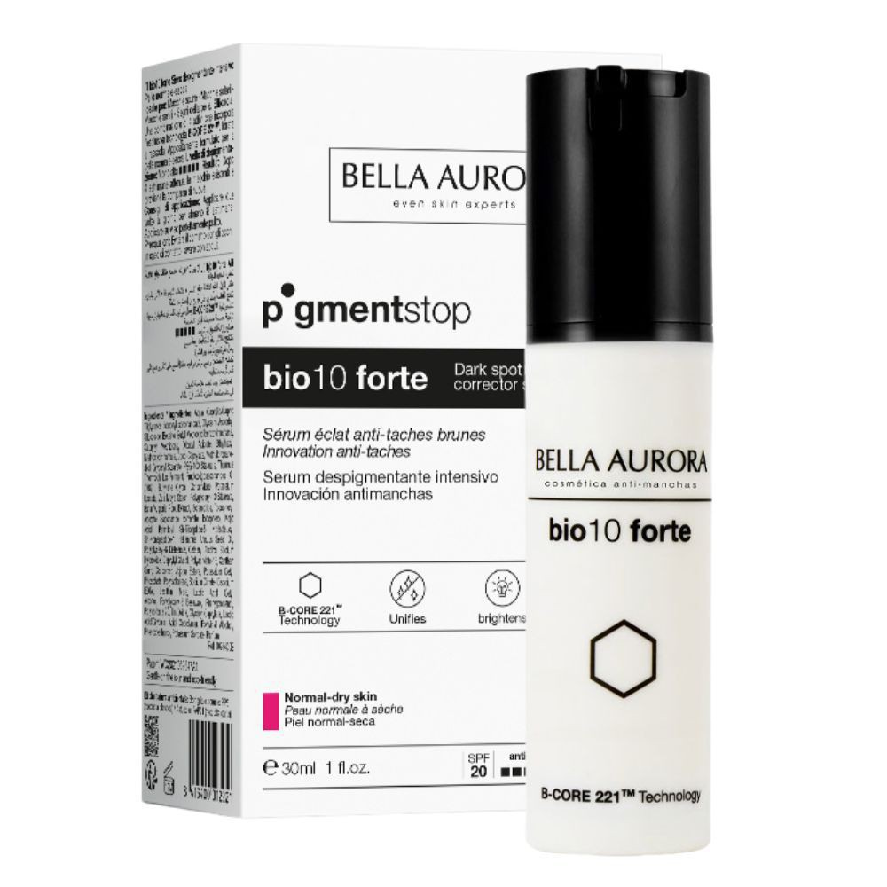 Bella Aurora Bio10 Forte Pigment Stop Sérum Anti-Taches Brunes Peaux Normales & Sèches – 30ml