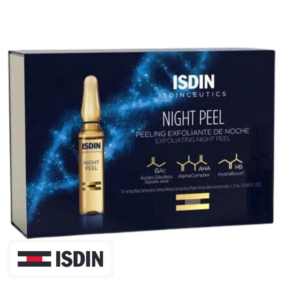 Isdin Isdinceutics Night Peel Peeling Exfoliant de Nuit – 30 Ampoules